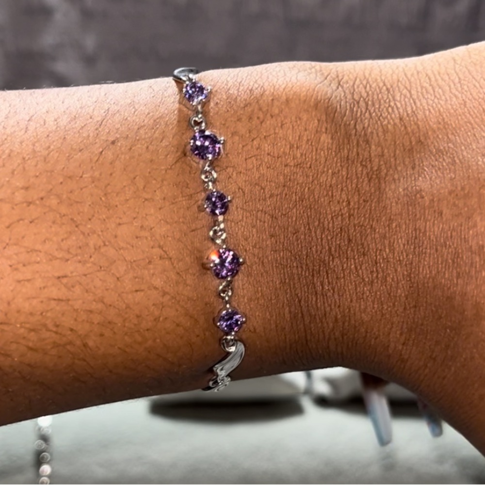 S925 Purple Swirly